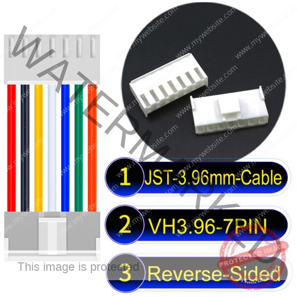 JST VH 7Pin Reverse-Side-Head Cable