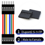 Dupont 2.54mm Male to Female 1×7Pin Cable