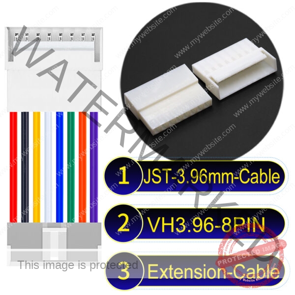 JST VH 8Pin Male Female Extension Cable