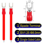 SV1.25 8mm Single-Headed ring terminal 18AWG insulated cable Red connector