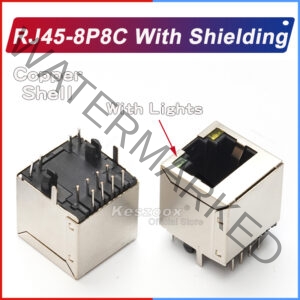 Shielded RJ45-8P8C Ethernet Connector for stable networks