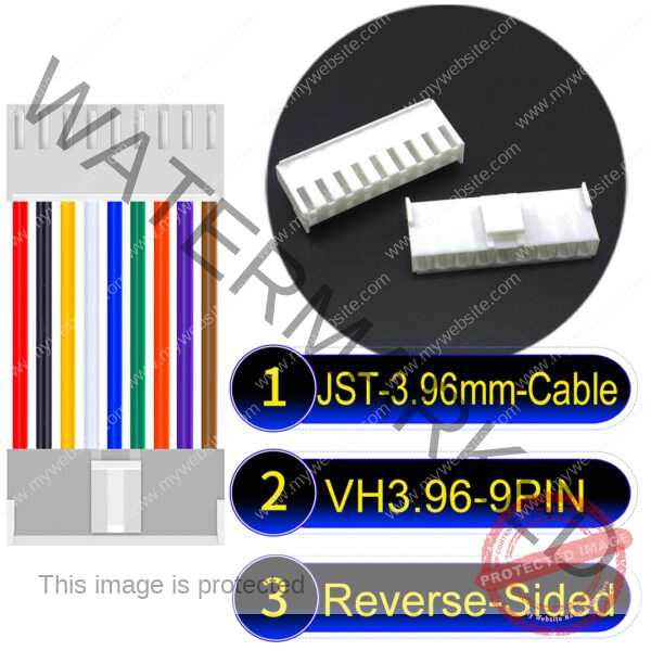 JST VH 9Pin Reverse-Side-Head Cable