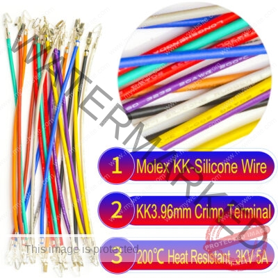 Molex KK 396 3.96mm pre-crimped terminal silicone cable