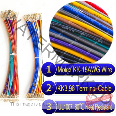 Molex KK 396 3.96mm pre-crimped terminal cable