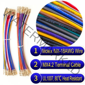 Molex Mini-Fit Jr 4.2mm pre-crimped terminal cable