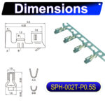 JST PH 2.0 JST-PHR 2.0mm male Crimp Terminal