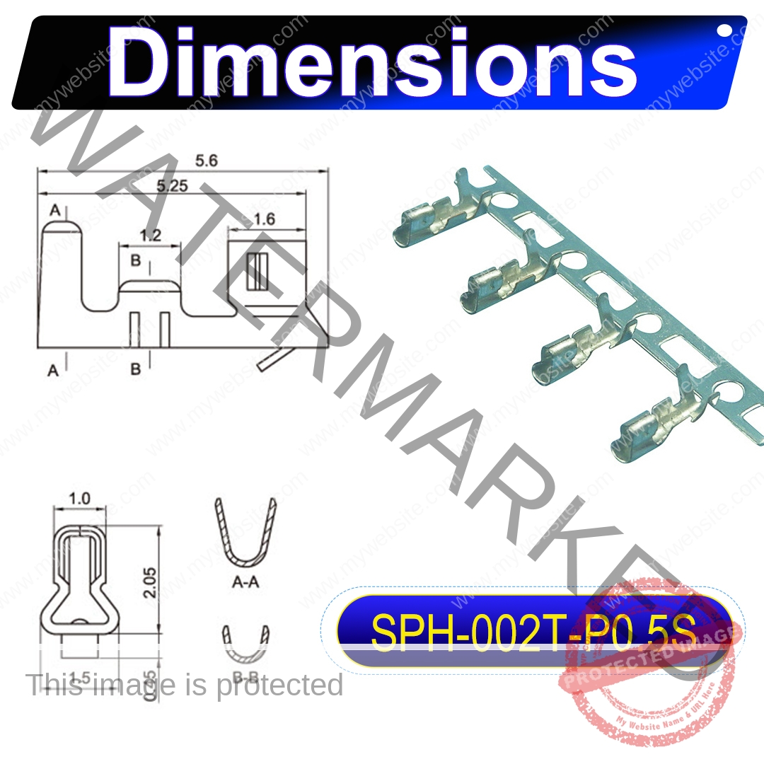 JST PH 2.0 JST-PHR 2.0mm male Crimp Terminal