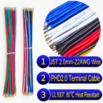 JST PHD 2.0mm pre-crimped terminal cable