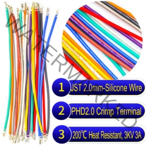 JST PHD 2.0mm pre-crimped terminal silicone cable