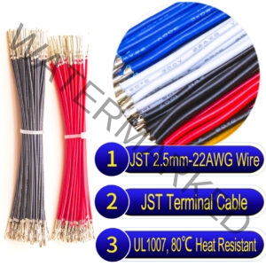 JST SYP 2.5mm pre-crimped terminal cable