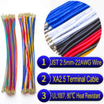 JST XA 2.5mm pre-crimped terminal cable