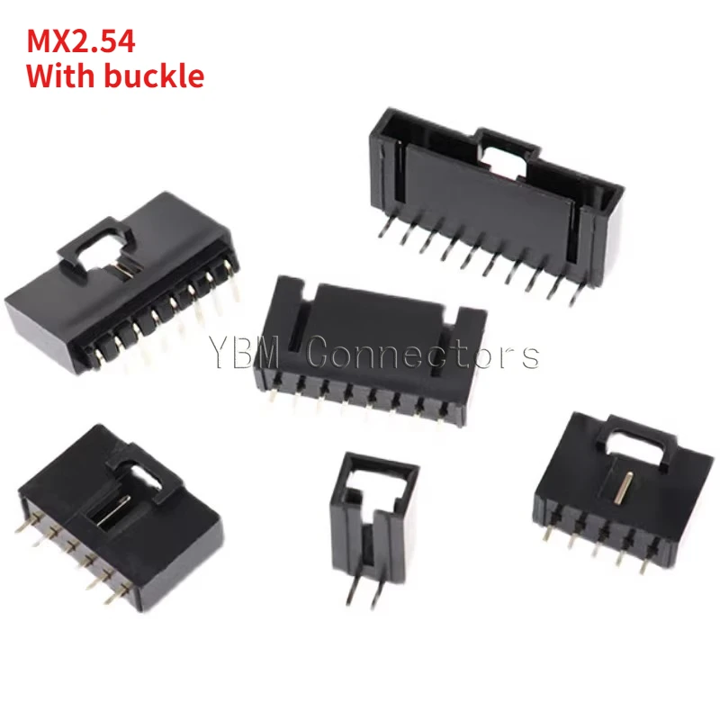 S30a5e70f0bb24c67b90db0978d84e9a2c.webp 20PCS MX2.54 DuPont needle holder with buckle, straight and curved needle holder spacing 2.54mm connector 2P3P4P5P6P8P10p - Image 1